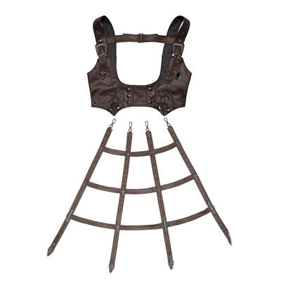 Youpairui - Lobnya - Gothic Nun Lolita Green OP Dress Set