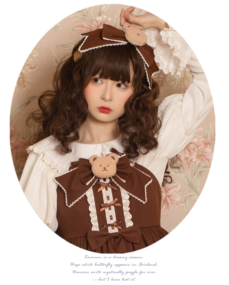 Eieyomi - Mousse Bear Kawaii Princess Jumper Dress