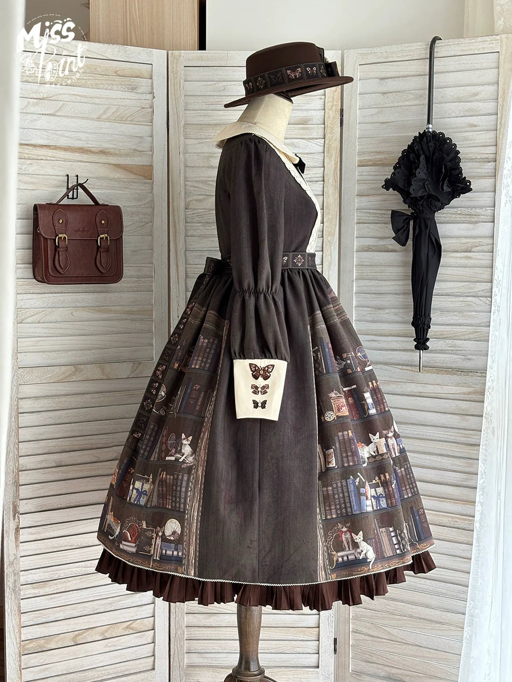 Miss Point - German Bookshelf - Classic Lolita OP Dress & Detachble Cape