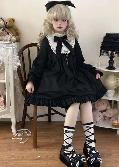 Uncle's Workshop - Lullaby - Cotton Lolita OP Dress Kawaii Lolita Bloomers