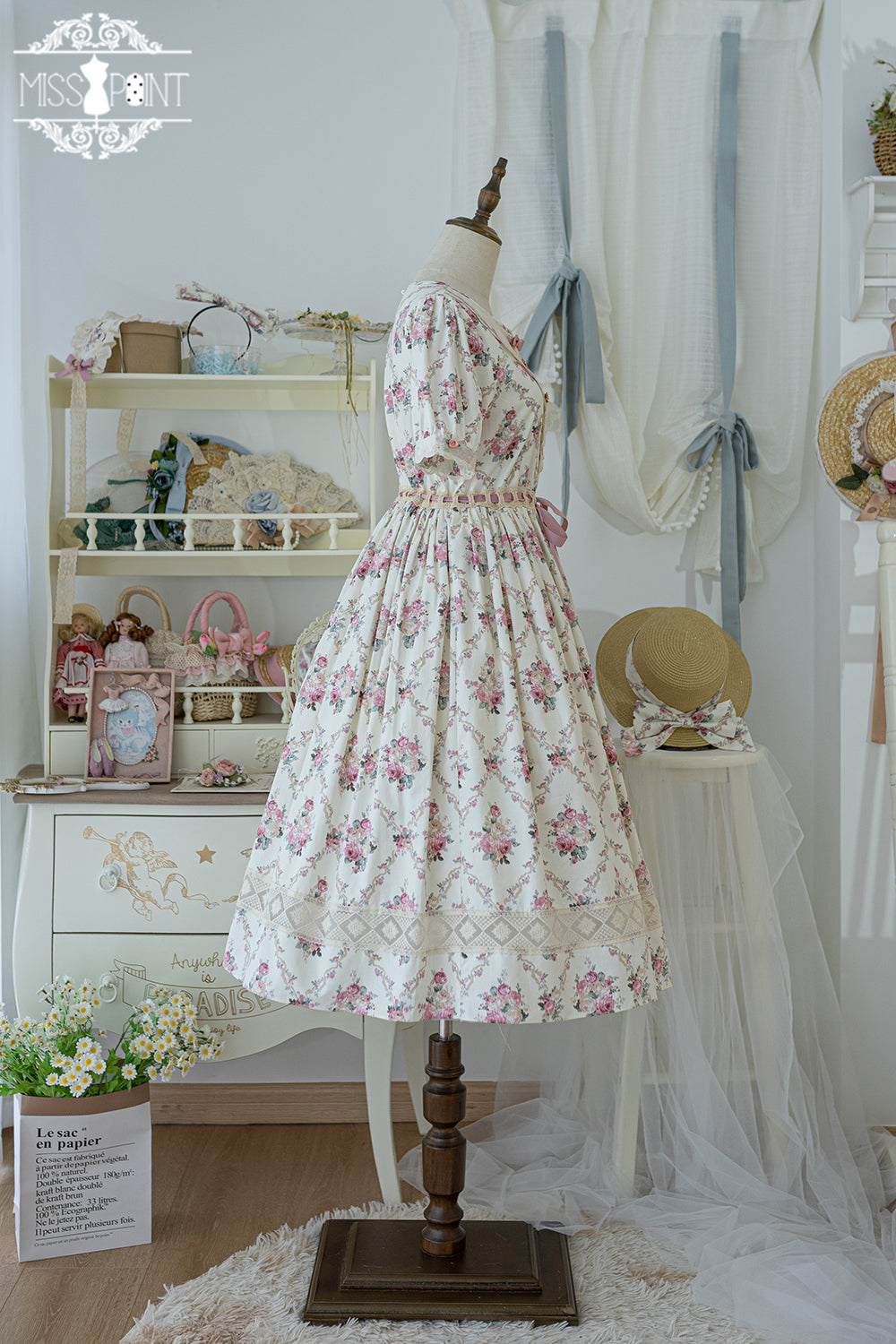 Miss Point - Happy Summer Elegant Lolita Floral OP Dress