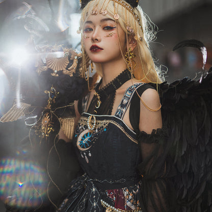 Miss Point - Dusk Bester - Egyptian Lolita Brooch Waistband Shawl