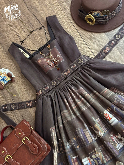 Miss Point - German Bookshelf - Classic Lolita Printed JSK Dress