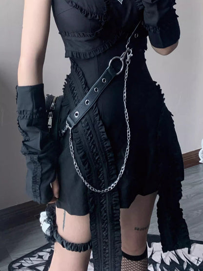 Sweet and cool punk girl dress【s0000006229】