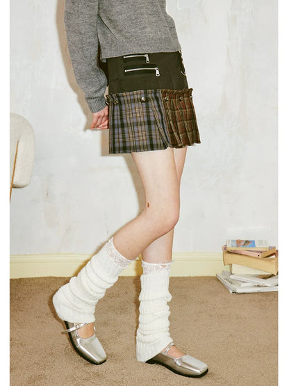 A-line pleated short skirt【s0000006420】