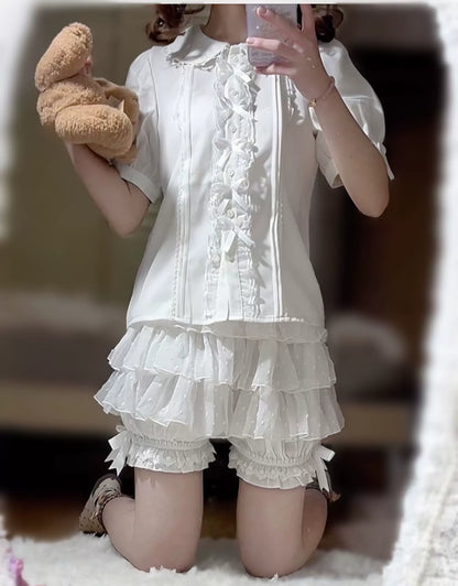 DMFS - Daily Lolita Bloomers Lace Cake Pants for Summer Wear