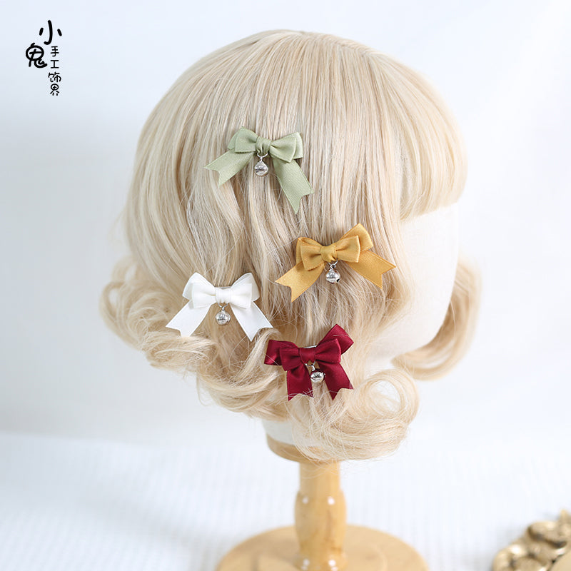 Xiaogui - Sweet Japan Fashion Lolita Bell Bow Clip