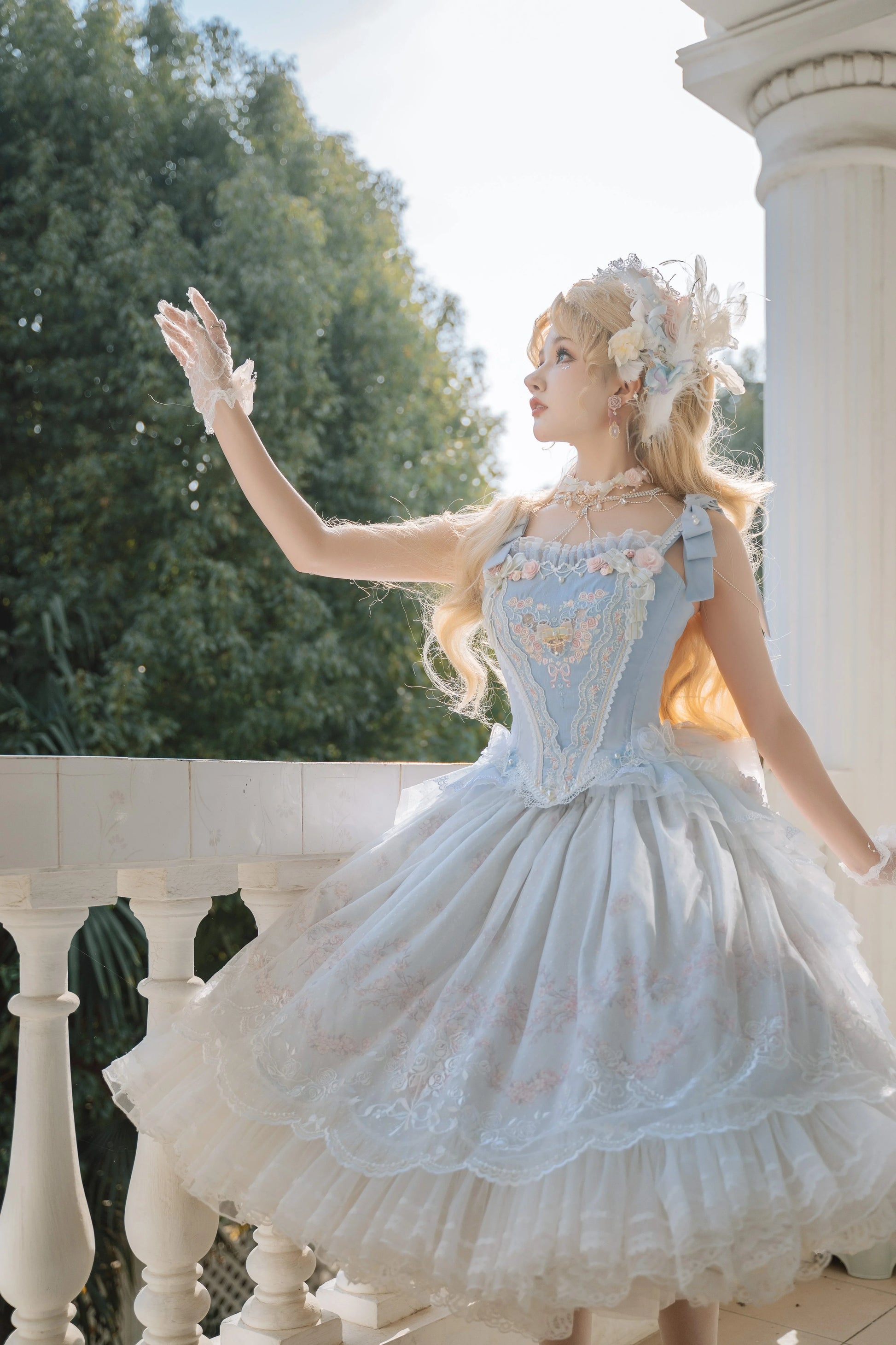 Garden Cat - Dreamy Dance Gorgeous Lolita JSK and SK