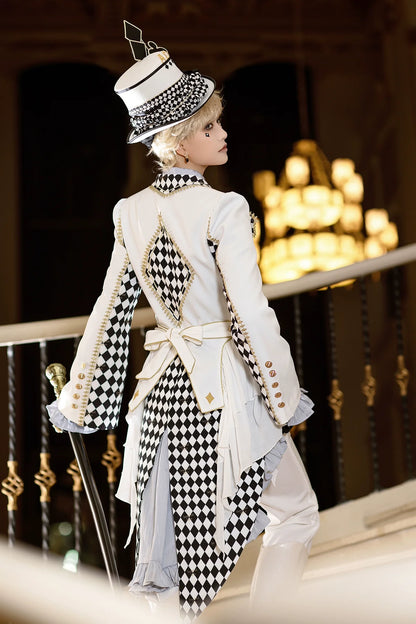 Immortal Thorn - Lost Alice - Ouji Lolita Coat Checkered Prince Outwear
