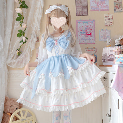 Eieyomi - White Peach Mousse - Sweet Lolita Summer JSK