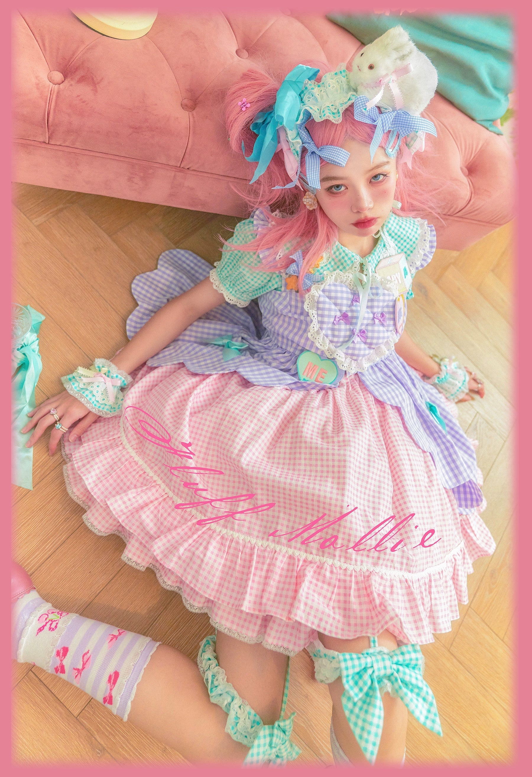 Fluff Mollie - Bean Breakfast - Sweet Lolita Overskirt Daily Daily Petaled Skirt