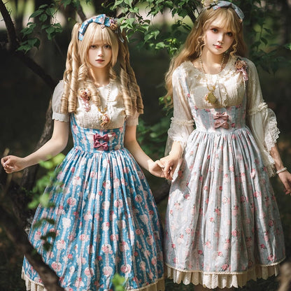 Miss Point - Lilyka Garden - Classic Lolita Headdress and Necklace Brooch Bow Trailing