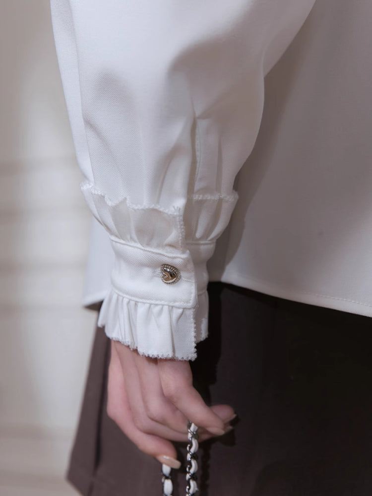 Turtleneck ruffle shirt【s0000005804】