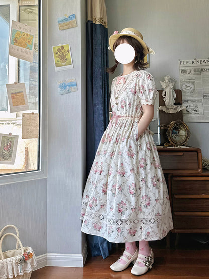 Miss Point - Happy Summer Elegant Lolita Floral OP Dress