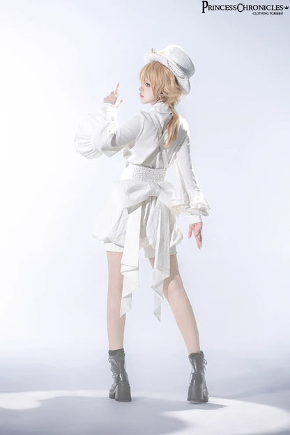 Princess Chronicles - Doll - Ouji Lolita Pink Blouse & White Shorts