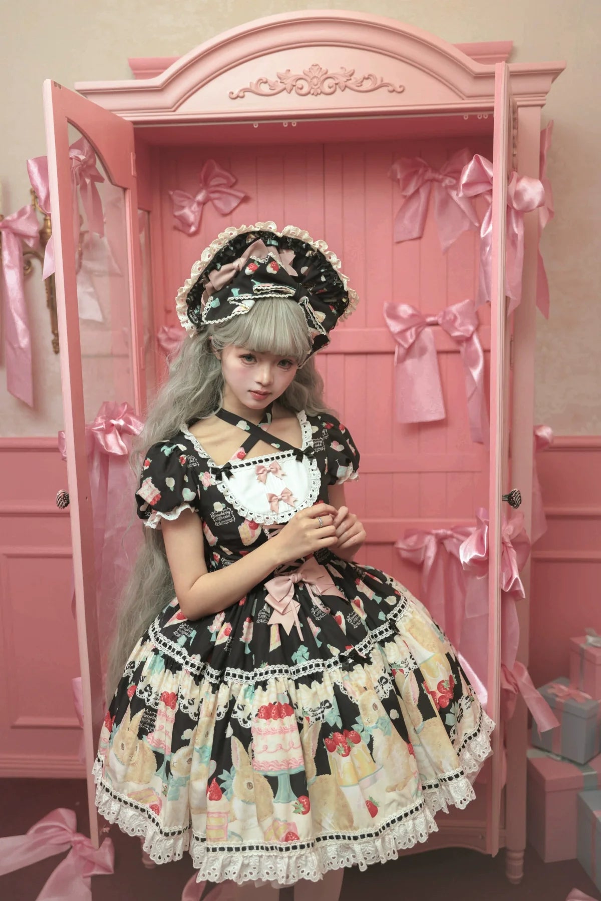 Dark Star Island - Honey Bunny Cake - Sweet Lolita JSK/OP/Strap SK/Shirt