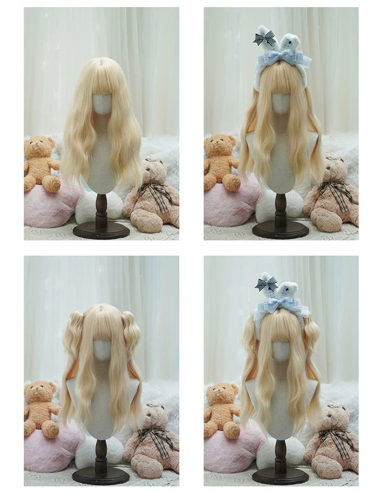 Imperial Tea - Sweet Lolita Long Wigs, Detachable Ponytail