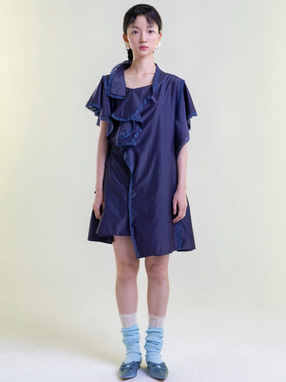 Ruffles Asymmetry Dress【s0000001892】