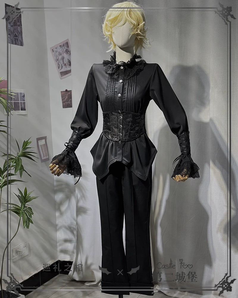 CastleToo - Coffin of Pilgrimage - Medieval European Ouji Lolita Shirt & Pants Suit