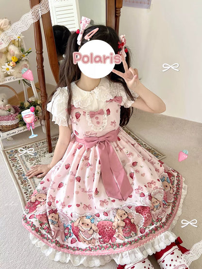 Polaris Lolita - Rabbit Berry Gift Box - Sweet Lolita JSK Pink Lolita Dress