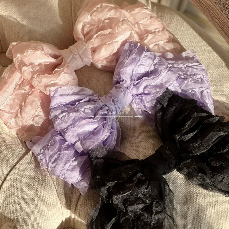 MAID - Spring of Mist - Sweet Lolita Bow Hairclip Bowler Hat KC