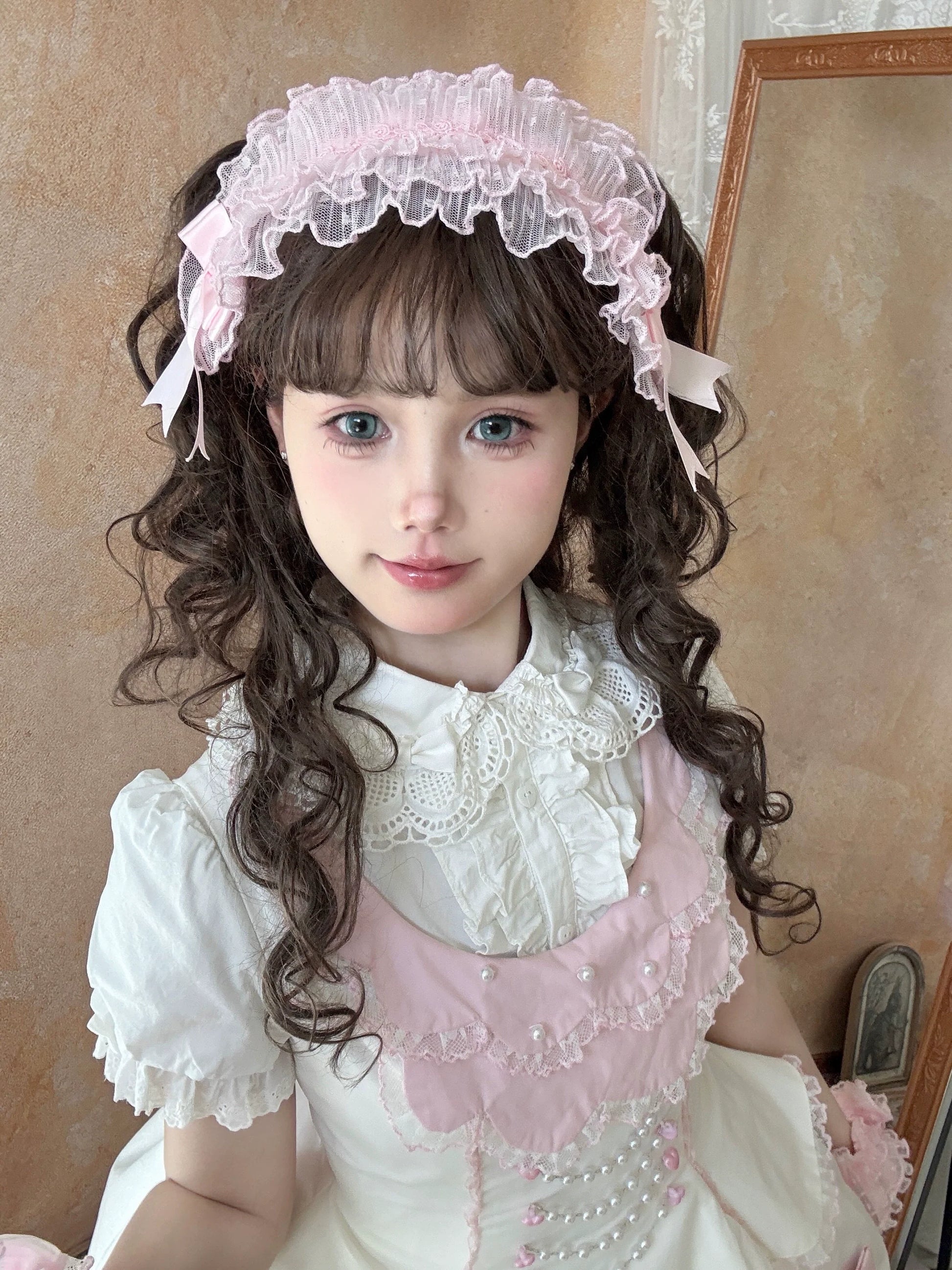 TaTaTa Lolita - Pearl Princess - Old School Lolita Jumper Dress Outfit, Petal Hem
