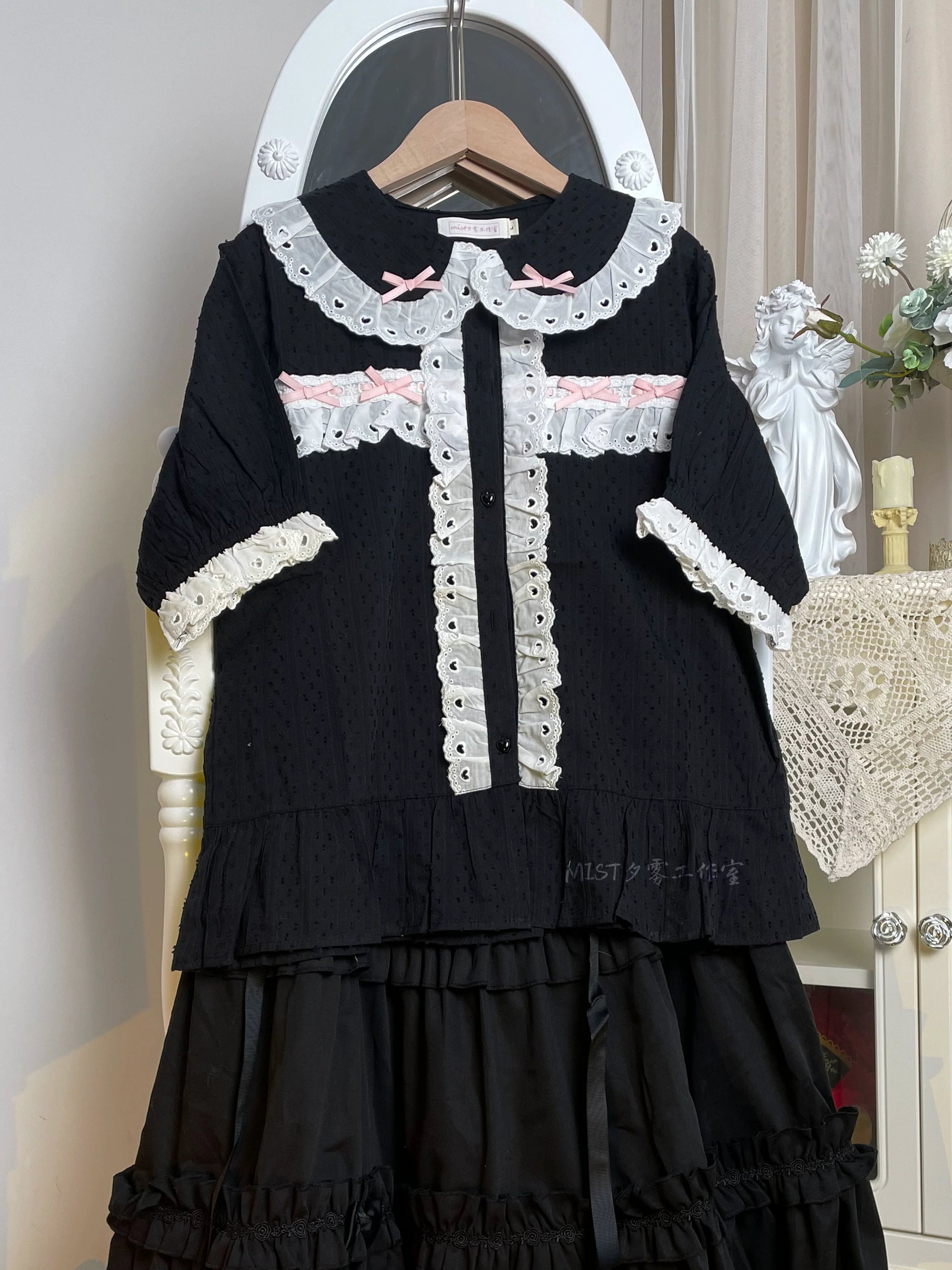 MIST - Cotton Sweet Lolita Blouse, Peter Pan Collar