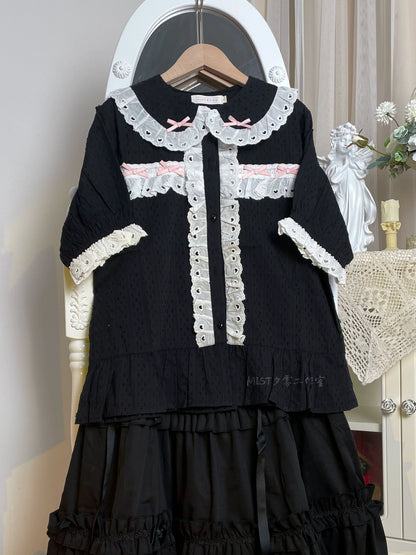 MIST - Cotton Sweet Lolita Blouse, Peter Pan Collar