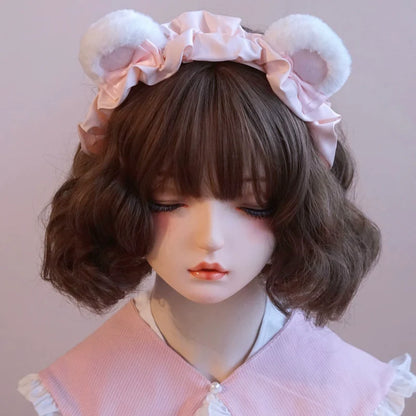 Besozealous - Handmade Lolita KC Animal Ear Coffee Hairband