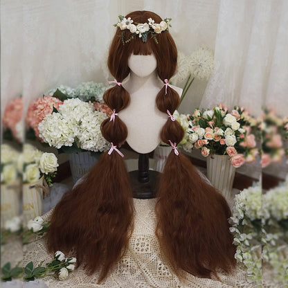Imperial Tea - 120cm Long Lolita Wig Natural Hair with Corn Curl