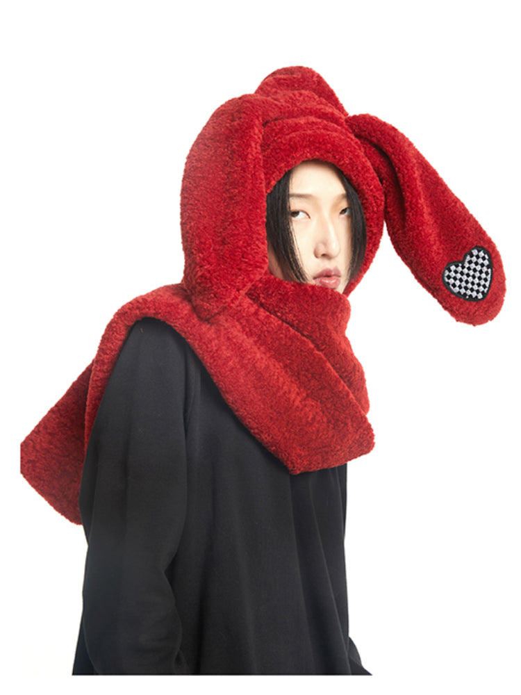 Bunny ear hat and scarf【s0000006715】