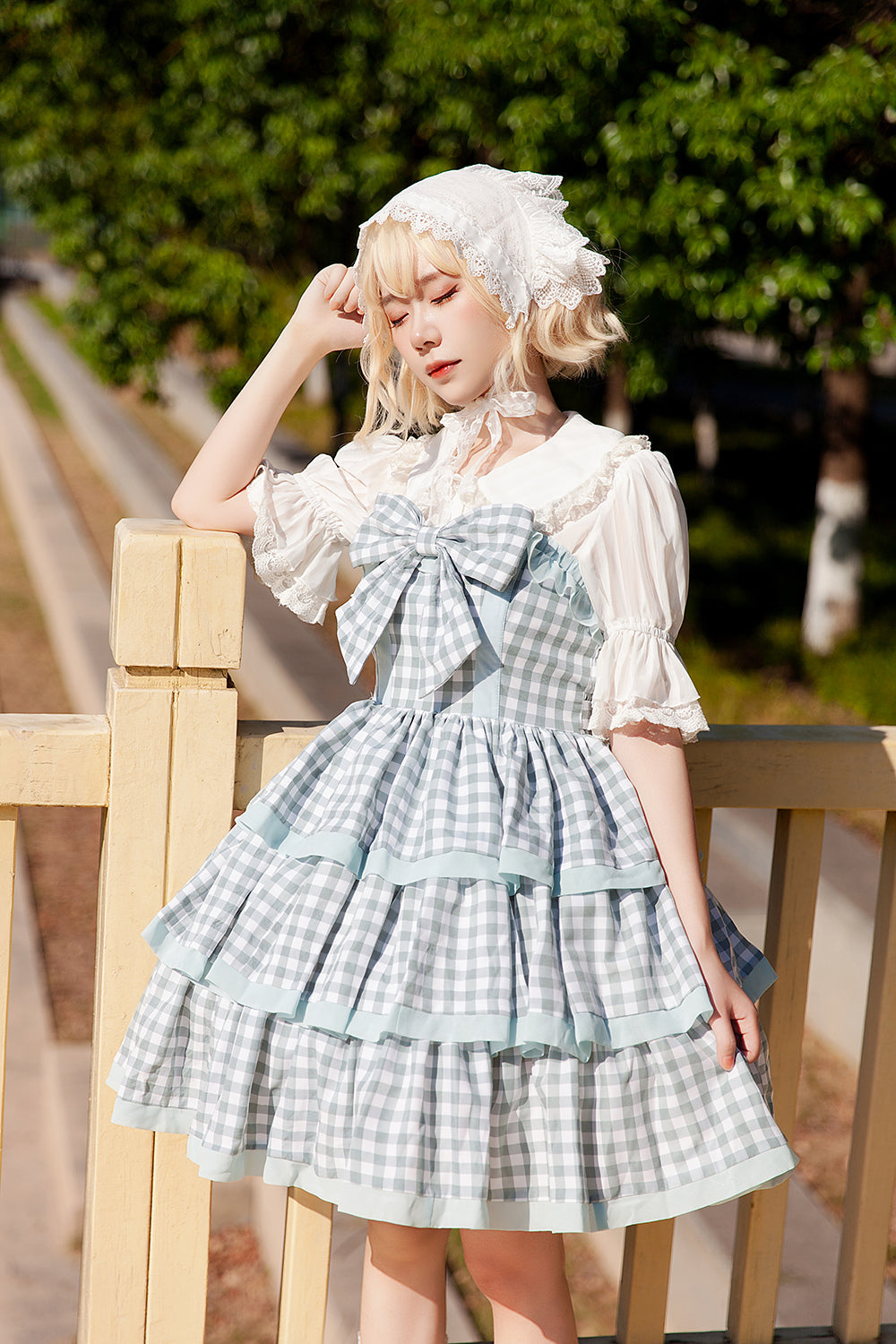 Infanta - Cloth Cat - Kawaii Lolita JSK Multi-Color Tiered Ruffles Dress