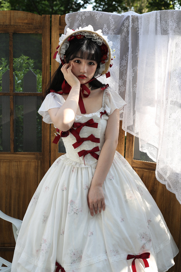 Sweet Wood - Elegant Floral Sweet Lolita OP Corset Accessory