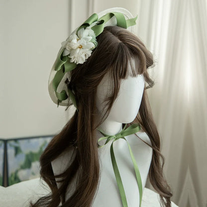 With PUJI - Blooming Rose - Chiffon Classic Lolita Dress Set Painting Styled OP & JSK