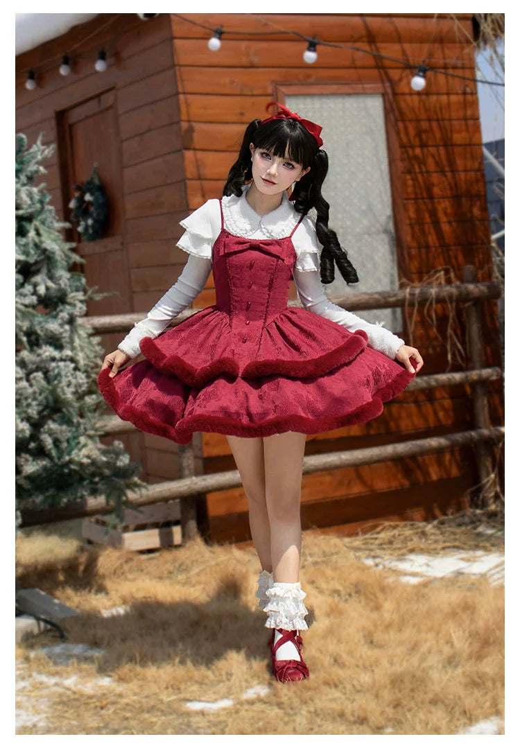 With PUJI - Sweet Lolita Innerwear Autumn and Winter Lolita Sweater