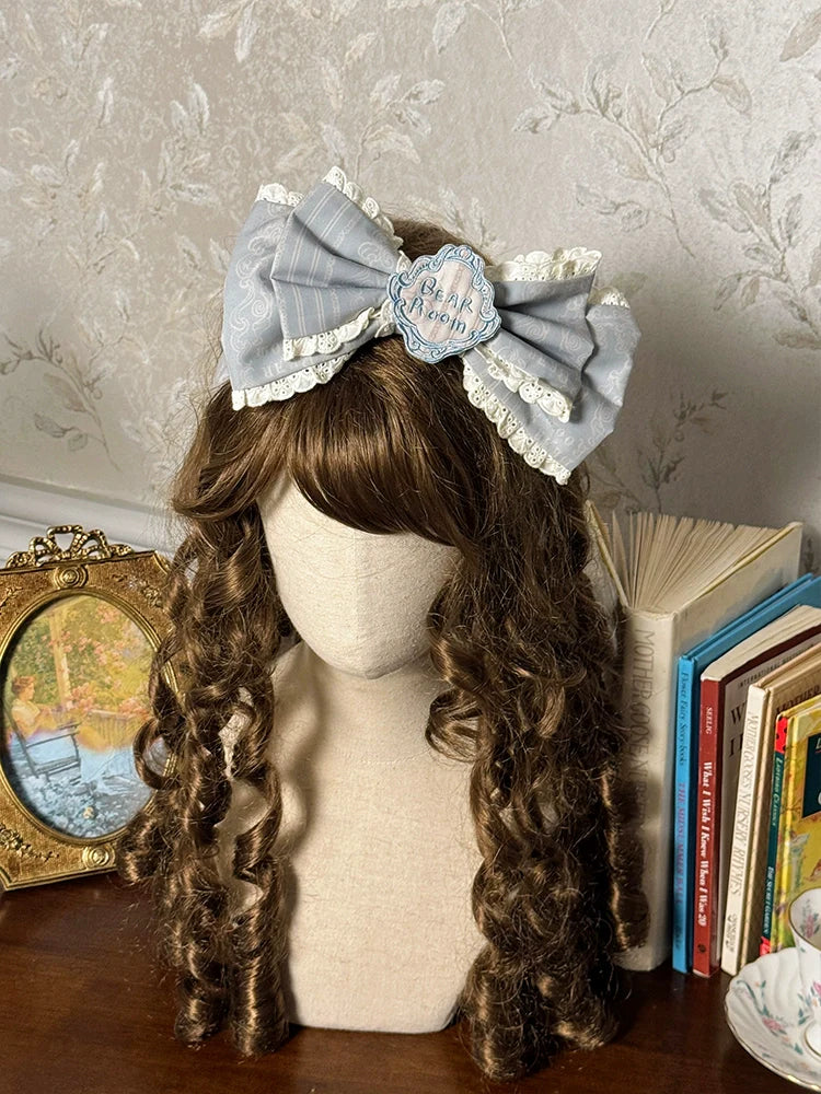 Alice Girl - Sea Salt Fairytale - Sweet Lolita Headdress Built-in Wire BNT and Bow KC