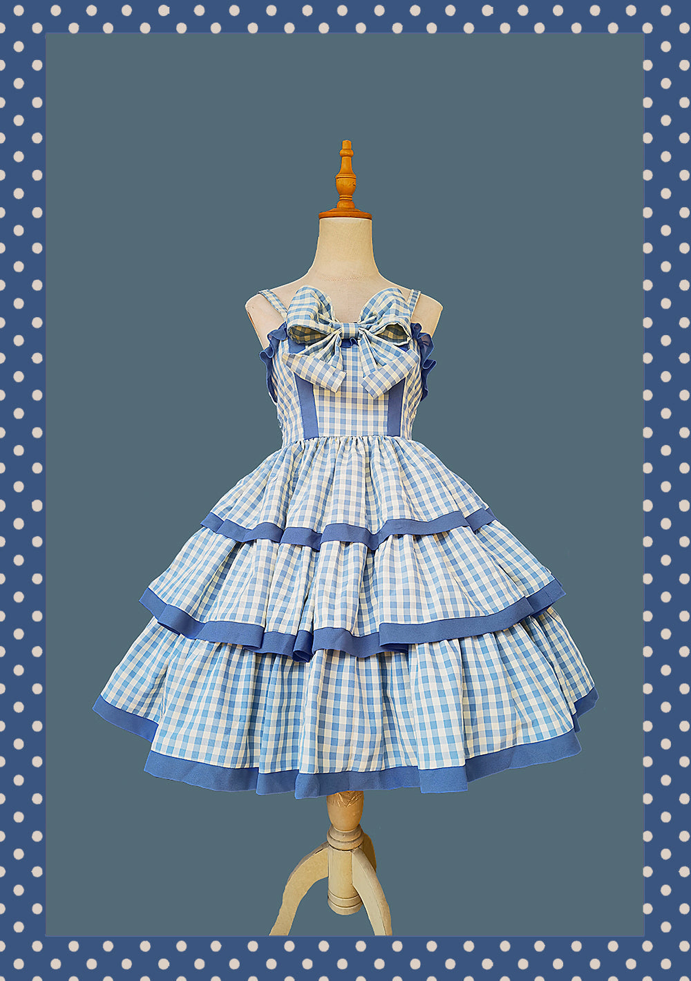 Infanta - Cloth Cat - Kawaii Lolita JSK Multi-Color Tiered Ruffles Dress