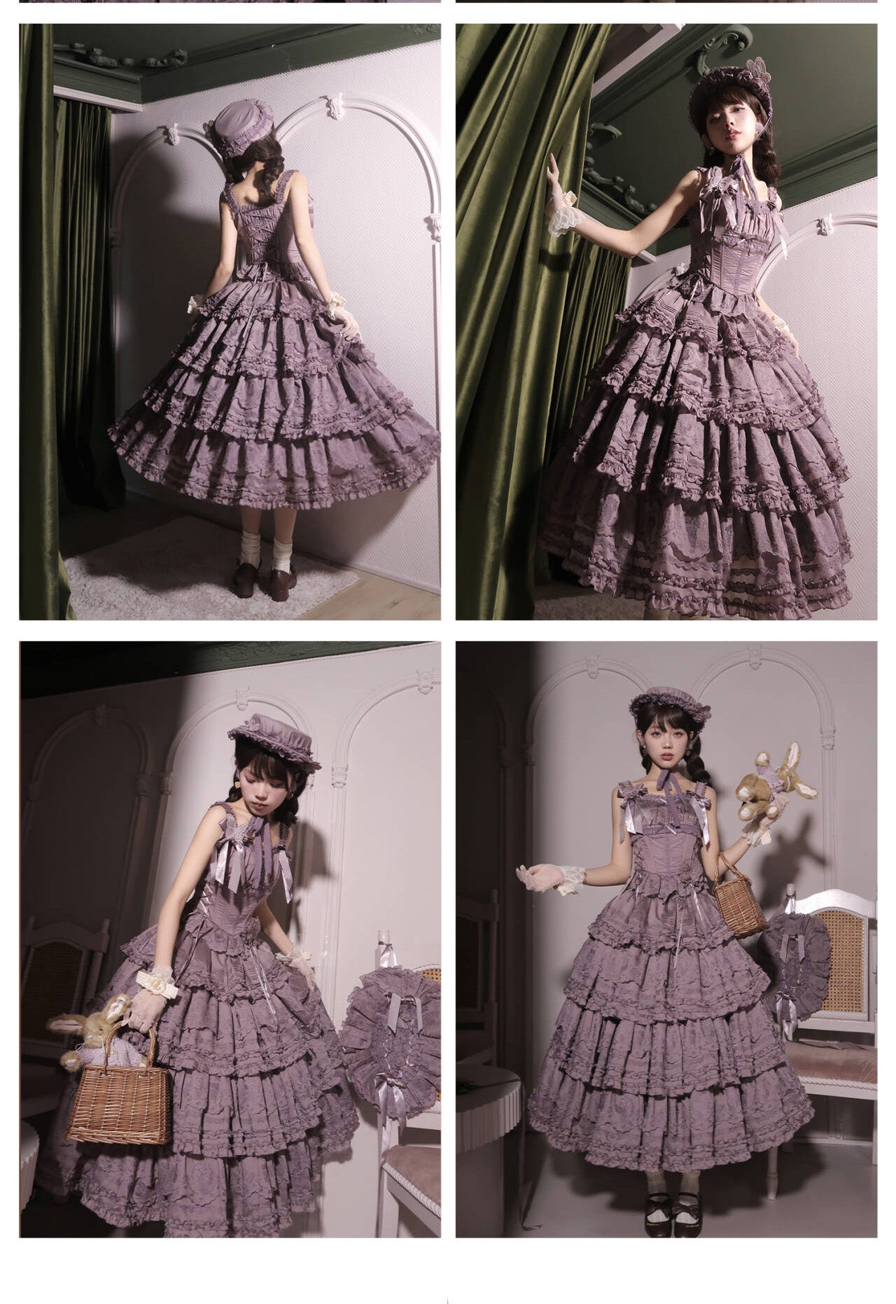 MEEKWIND - Miss Flora - Elegant Lolita Bodice Suit Tiered Skirt