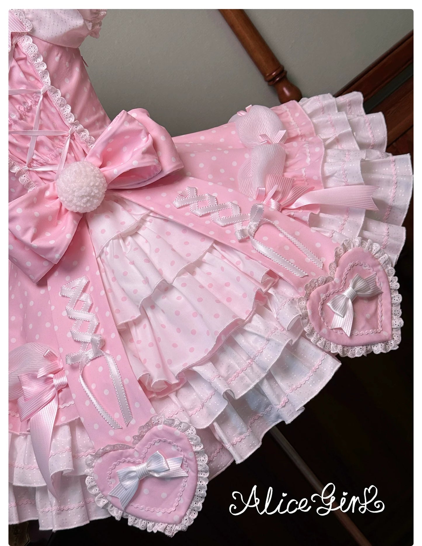 Alice Girl - Old School Polka Dots - Halter Neck Sweet Lolita OP Dress
