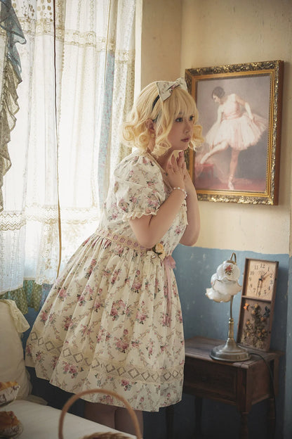 Miss Point - Customized Elegant Lolita OP Dress Cute Daily Girl Short Lolita Dress