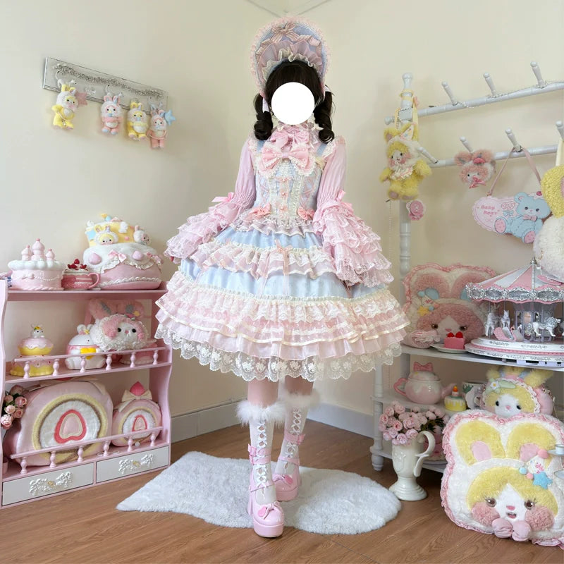 Hanguliang - Star Love Song - Wedding Sweet Lolita JSK Suit Doll-like Dress