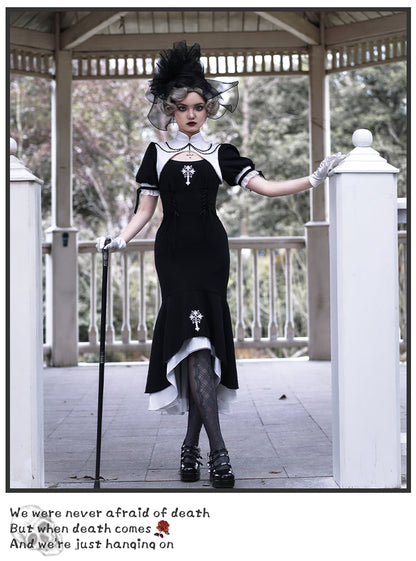 With PUJI - Prayer of the Dead - Gothic Nun Lolita OP Dress