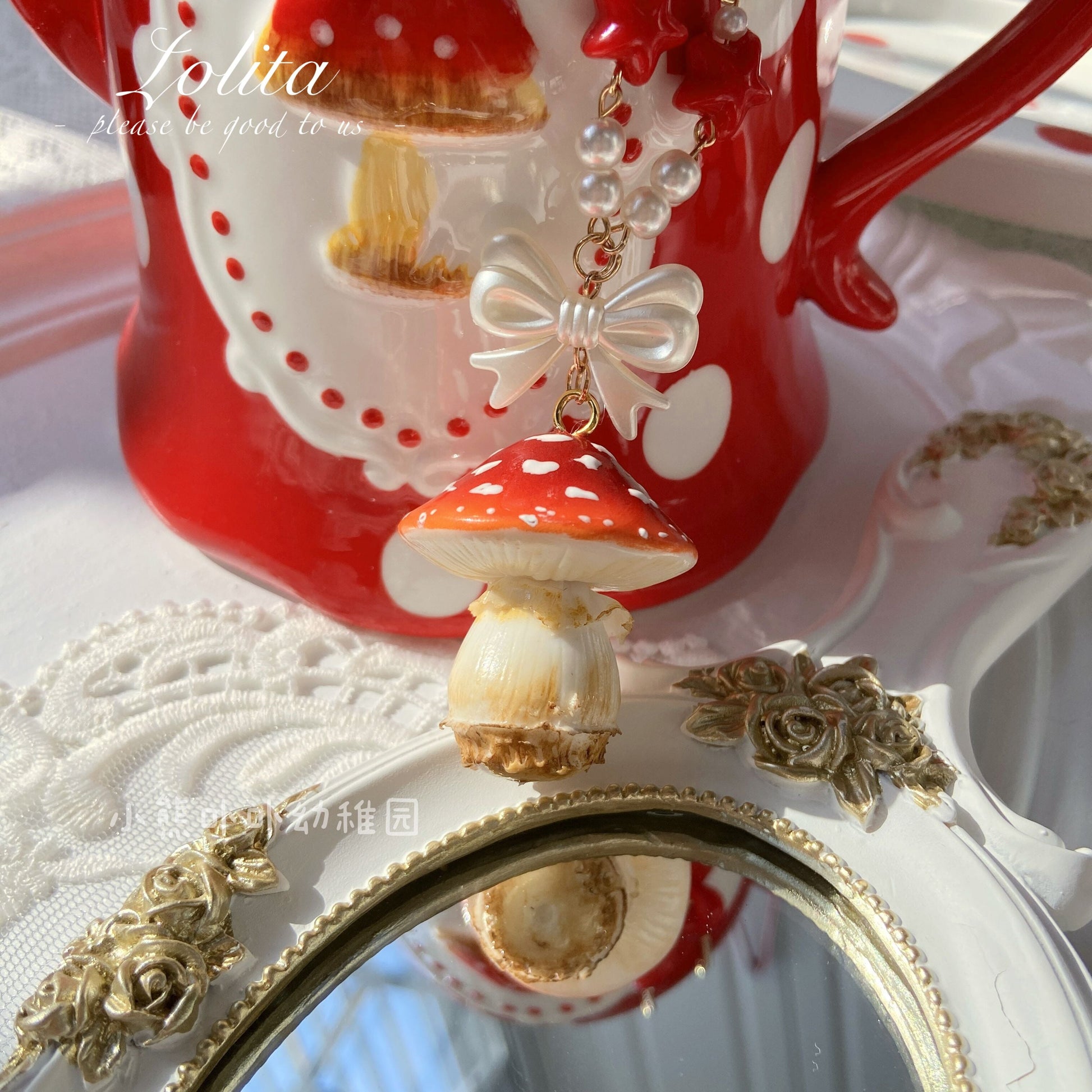 Bear Doll - Handcraft Kawaii Lolita Mushroom Necklace