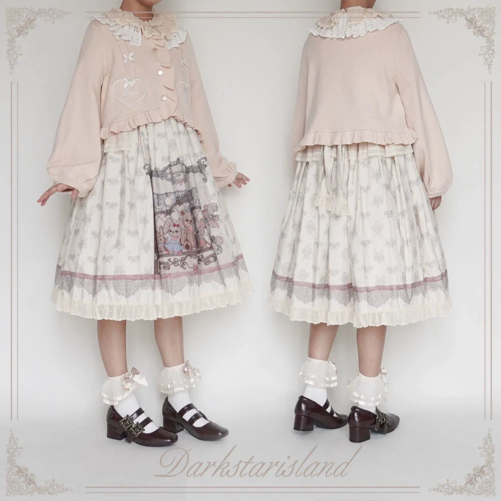 Dark Star Island - Sugar Frost - Sweet Lolita Cardigan Knit Embroidered Sweater
