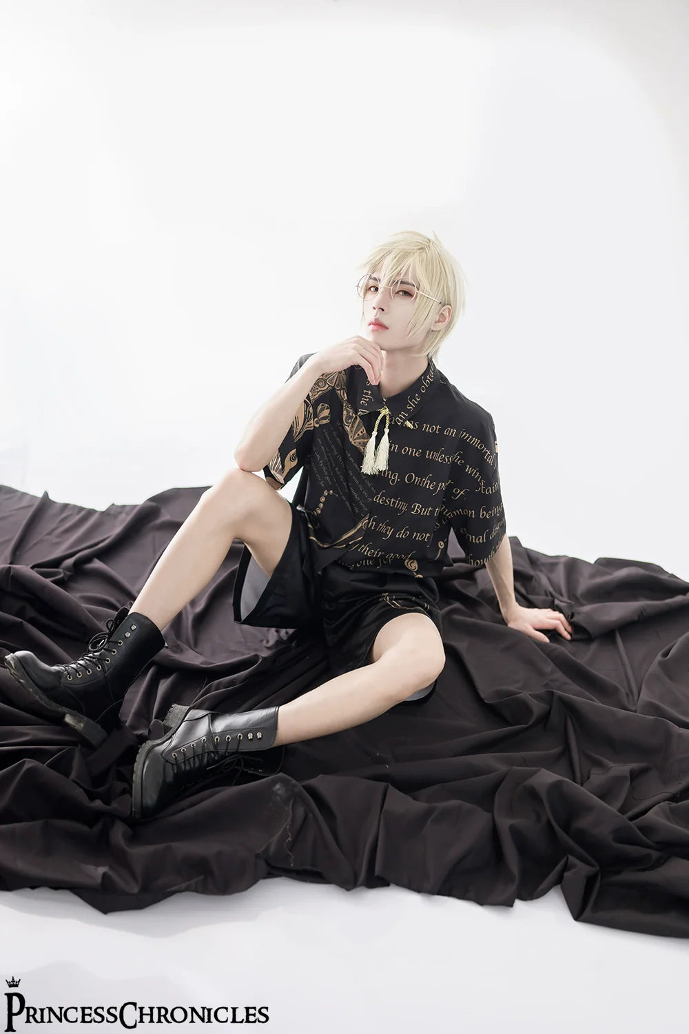 Princess Chronicles - Dark Fairy Tale - Ouji Lolita Casual Shorts Shirts