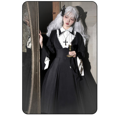 Susin Lolita - Cross Praise - Nun Style Gothic Lolita Dress and Blouse