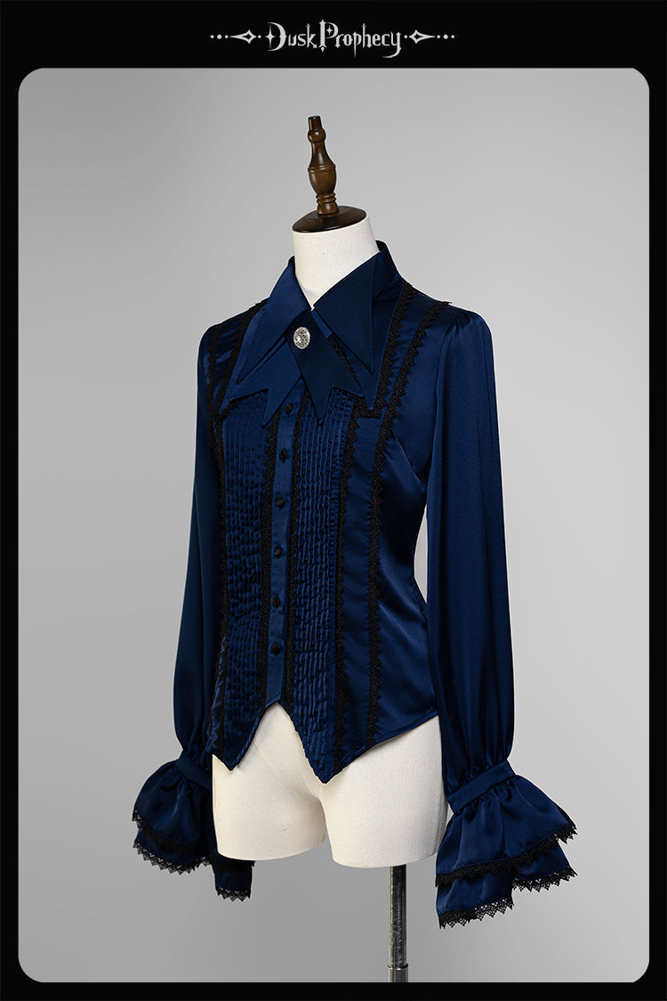 DuskProphecy - Coccyx - Elegant Lolita Shirt Tailored Cut Blouse