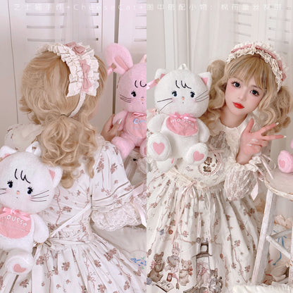 Cheese Cat - Doll Lullaby Tabby Cat Cotton Lolita Headdress