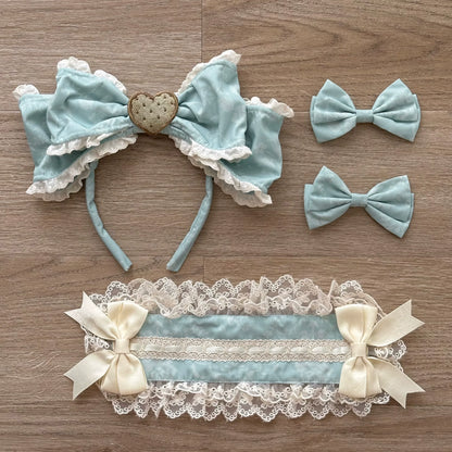 Sweet Dream Sheep - Sweet Dessert - Green Lolita Jumper Dress Lolita Headwear