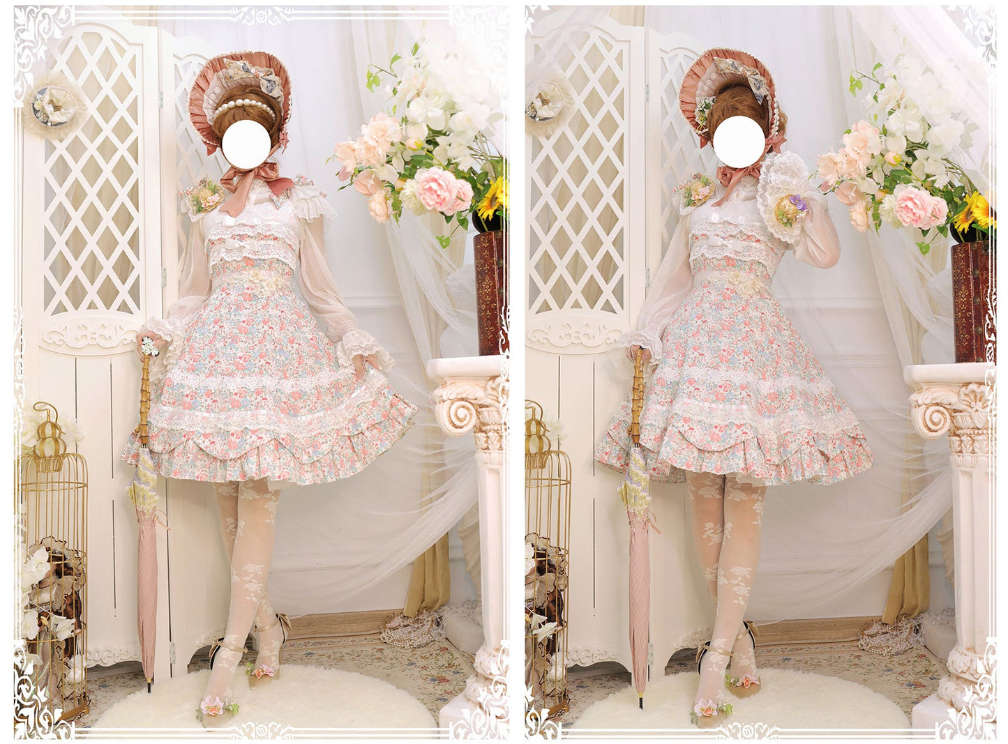 Magic Tea Party - Solid Color Lolita Casual Dress Floral Dress JSK